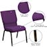 Carnegy Avenue Fabric Stackable Chair in Purple