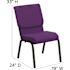 Carnegy Avenue Fabric Stackable Chair in Purple