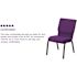Carnegy Avenue Fabric Stackable Chair in Purple