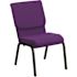 Carnegy Avenue Fabric Stackable Chair in Purple