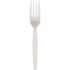 PrimeSource Medium Weight White Polypropylene Fork Wrapped (1000 per Case)