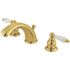 Kingston Brass Victorian 8 in. Widespread 2-Handle Bathroom Faucet in Polished Brass