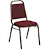 Carnegy Avenue Fabric Stackable Chair in Burgundy