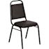 Carnegy Avenue Vinyl Stackable Chair in Black