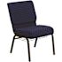 Carnegy Avenue Fabric Stackable Chair in Navy Blue