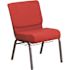 Carnegy Avenue Crimson Fabric/Silver Vein Frame Stack Chair
