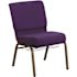 Carnegy Avenue Fabric Stackable Church Chair in Royal Purple