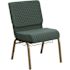 Carnegy Avenue Fabric Stackable Church Chair in Hunter Green