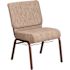 Carnegy Avenue Fabric Stackable Church Chair in Beige