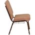 Carnegy Avenue Caramel Fabric/Copper Vein Frame Stack Chair