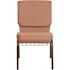 Carnegy Avenue Caramel Fabric/Copper Vein Frame Stack Chair
