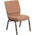 Carnegy Avenue Caramel Fabric/Copper Vein Frame Stack Chair