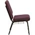 Carnegy Avenue Plum Fabric/Gold Vein Frame Stack Chair