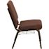 Carnegy Avenue Fabric Stackable Chair in Brown