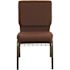 Carnegy Avenue Fabric Stackable Chair in Brown