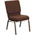 Carnegy Avenue Fabric Stackable Chair in Brown