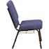 Carnegy Avenue Blue Fabric/Gold Vein Frame Stack Chair