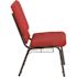 Carnegy Avenue Red Fabric/Silver Vein Frame Stack Chair
