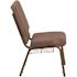 Carnegy Avenue Brown Dot Fabric/Gold Vein Frame Stack Chair
