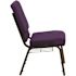 Carnegy Avenue Fabric Stackable Church Chair in Royal Purple