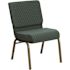 Carnegy Avenue Fabric Stackable Church Chair in Hunter Green