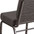 Carnegy Avenue Fabric Stackable Chair in Dark Gray