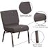 Carnegy Avenue Fabric Stackable Chair in Dark Gray