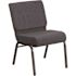 Carnegy Avenue Fabric Stackable Chair in Dark Gray