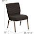 Carnegy Avenue Fabric Stackable Chair in Black