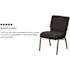 Carnegy Avenue Fabric Stackable Chair in Black