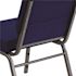 Carnegy Avenue Fabric Stackable Church Chair in Navy Blue