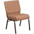 Carnegy Avenue Fabric Stackable Chair in Caramel