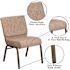 Carnegy Avenue Fabric Stackable Church Chair in Beige