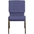 Carnegy Avenue Fabric Stackable Church Chair in Blue