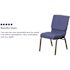 Carnegy Avenue Fabric Stackable Church Chair in Blue