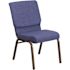 Carnegy Avenue Fabric Stackable Church Chair in Blue