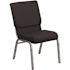 Carnegy Avenue Fabric Stackable Church Chair in Black