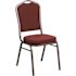 Carnegy Avenue Fabric Stackable Chair in Burgundy