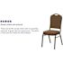 Carnegy Avenue Fabric Stackable Chair in Coffee