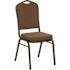 Carnegy Avenue Fabric Stackable Chair in Coffee