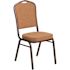 Carnegy Avenue Light Brown Fabric/Copper Vein Frame Stack Chair