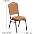Carnegy Avenue Light Brown Fabric/Copper Vein Frame Stack Chair