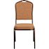 Carnegy Avenue Light Brown Fabric/Copper Vein Frame Stack Chair