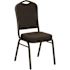 Carnegy Avenue Fabric Stackable Chair in Brown