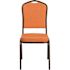Carnegy Avenue Orange Fabric/Copper Vein Frame Stack Chair