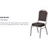 Carnegy Avenue Fabric Stackable Chair in Black