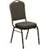 Carnegy Avenue Green Patterned Fabric/Gold Vein Frame Stack Chair
