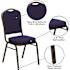 Carnegy Avenue Fabric Stackable Chair in Navy Blue