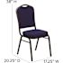 Carnegy Avenue Fabric Stackable Chair in Navy Blue