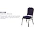 Carnegy Avenue Fabric Stackable Chair in Navy Blue